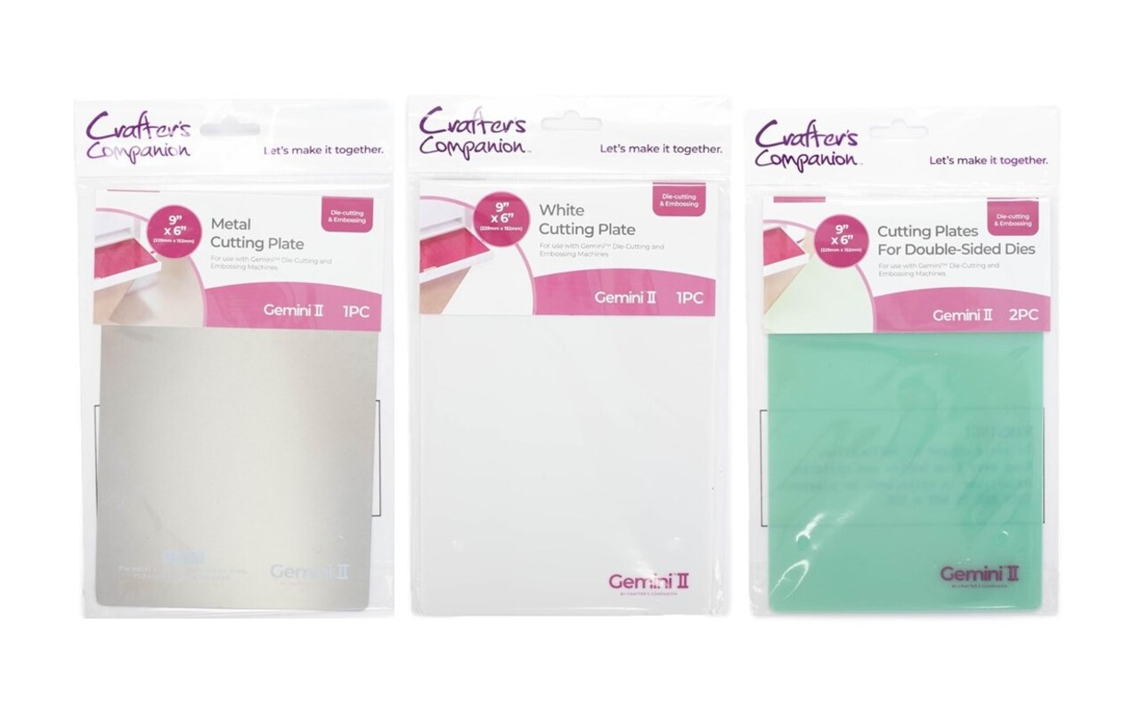 Gemini Jr or II 9"x6" 4 Plate Bundle - Double-Sided 2pk, Cutting, Metal